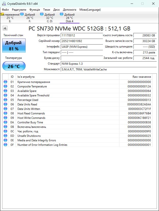 512Gb NVMe SSD  WD SN730  m.2 2280 80+% - фото фото фото 2
