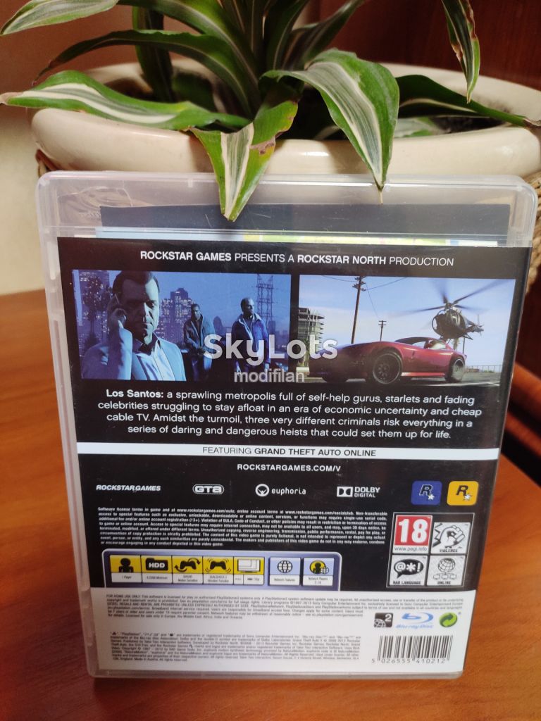 Лицензионный диск Grand theft Auto V, PS3, диск Blu-ray, карта - фото фото фото 1