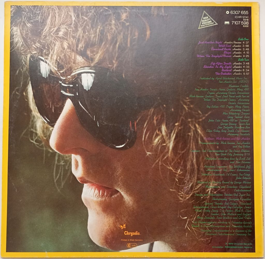 IAN HUNTER You're Never Alone With A Schizophrenic LP  EX - фото фото фото 1