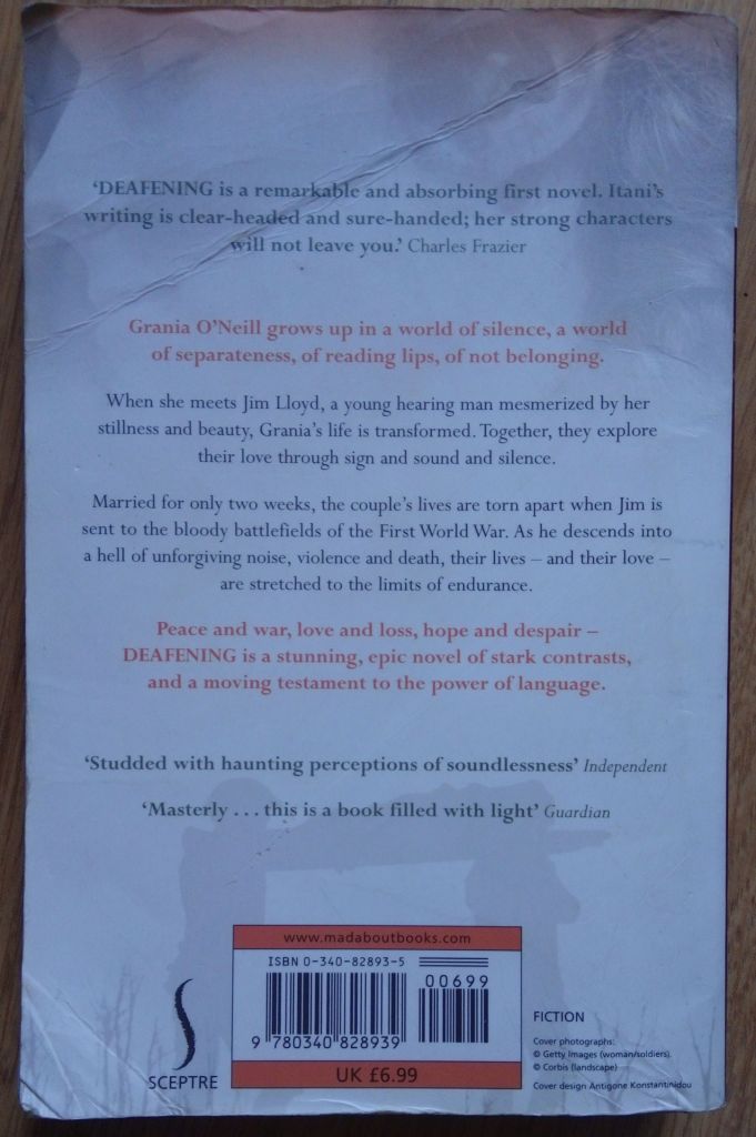Deafening Frances Itani English на Английском книга - фото фото фото 2