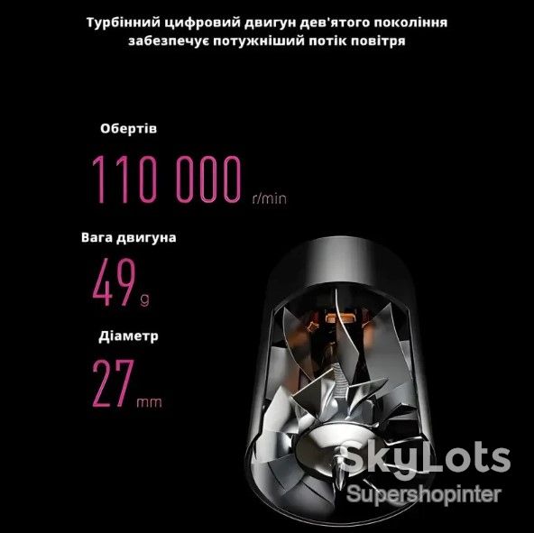 Фен для волос Super Hair Dryer, 1600 Вт, с турбо режимом и ионизацией - фото фото фото 2