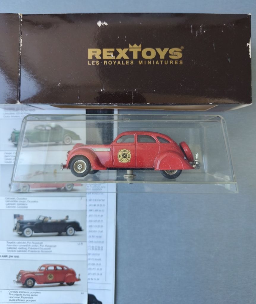 1:43 Rextoys 1935 CHRYSLER AIRFLOW FIRE BRIGADE - фото фото фото 7