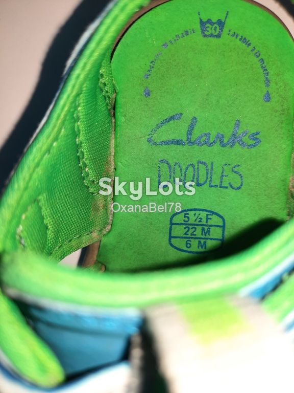 Босоножки сандалии Clarks Doodles р.22  uk 5 1/2 F - фото фото фото 6