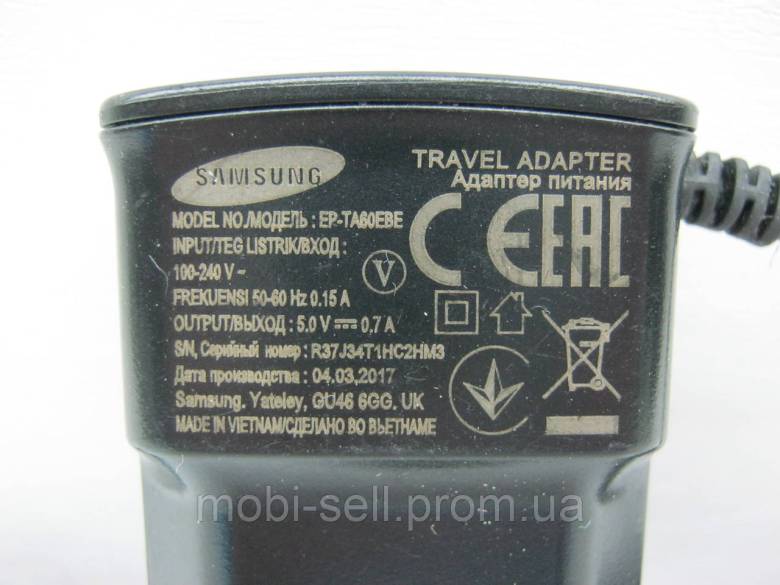 Зарядное устройство Samsung TAD437EBE, 5V/0.7A - фото фото фото 3