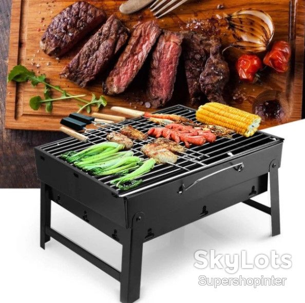 Складной барбекю гриль портативный мангал BBQ Grill Portable – жаропрочный Лучшая цена! - фото фото фото 1