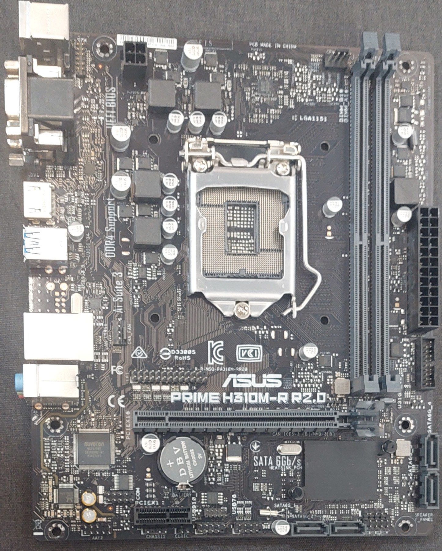 Б/В Материнська плата  Asus Prime H310M-R R2.0  Socket 1151/MicroATX/2 x DDR4 - фото фото фото 1