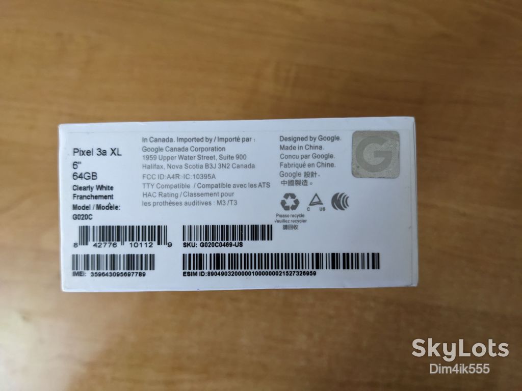 Оригинальная коробка от Google Pixel 3a XL - фото фото фото 2