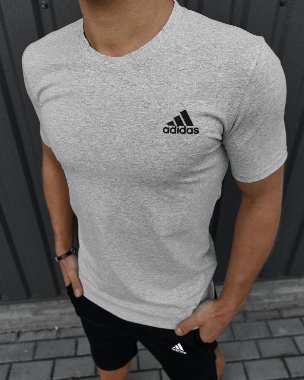 Футболка Adidas серая - фото фото фото 2