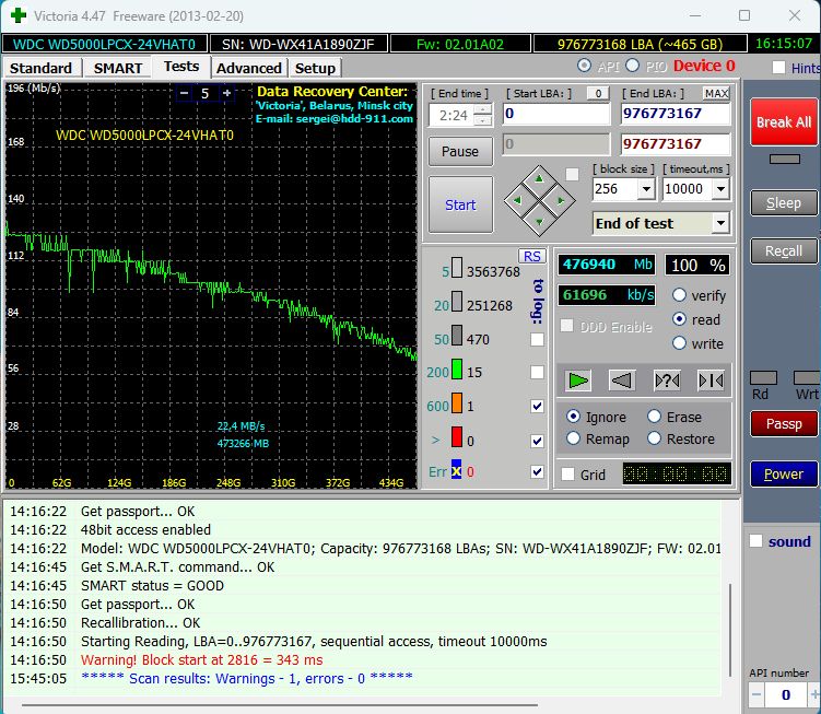 WDC WD5000LPCX-24VHAT0 500,1 GB - фото фото фото 5
