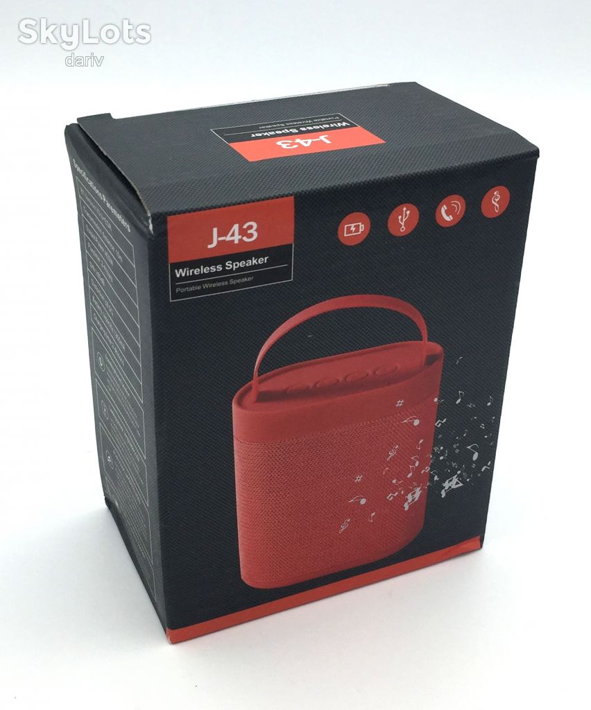 Колонка Bluetooth J-43 Blue - фото фото фото 2
