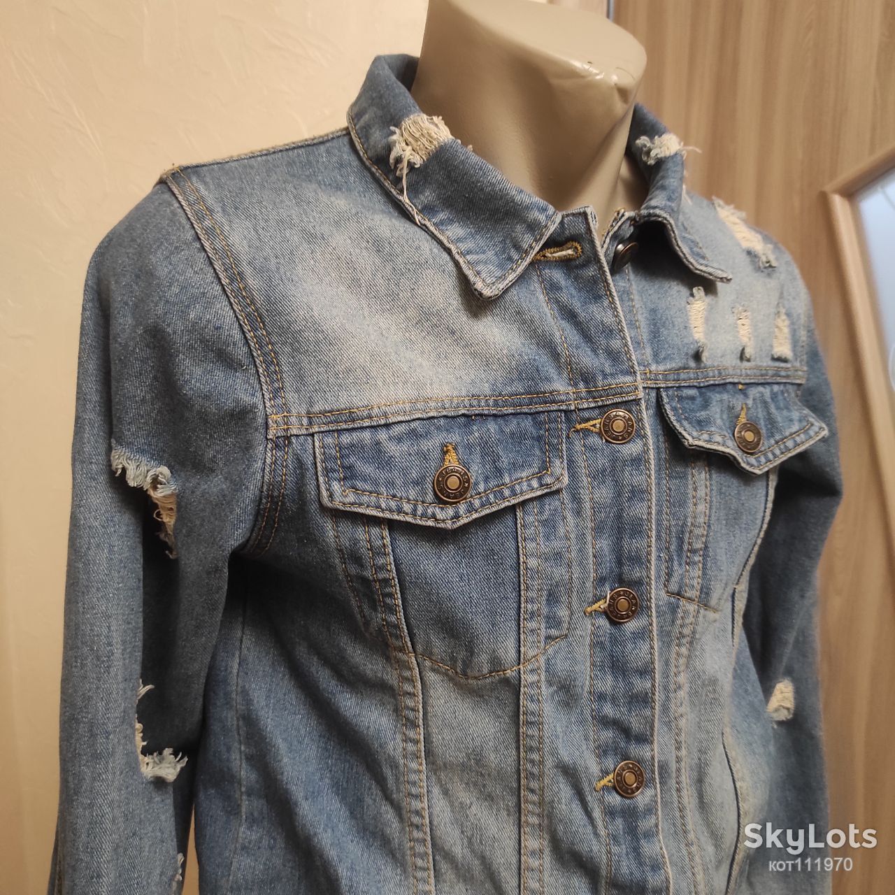 Куртка  джинсовая   # JEANS #  S - фото фото фото 2