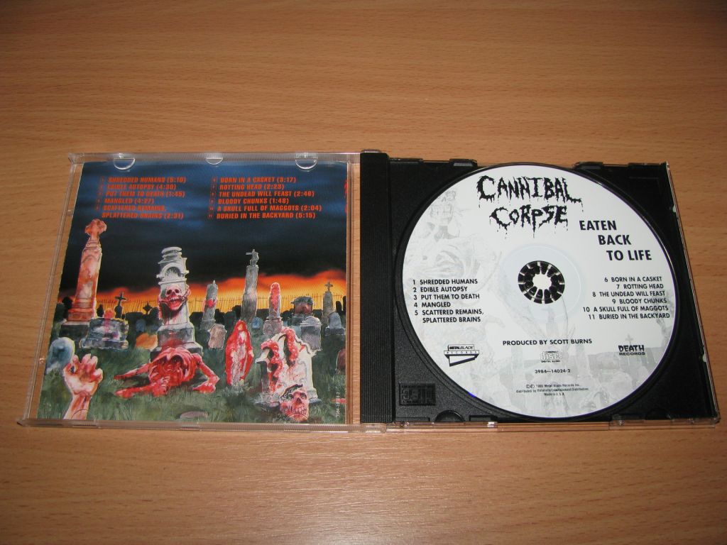 CANNIBAL CORPSE - Eaten Back To Life    (1990 Metal Blade USA) - фото фото фото 1