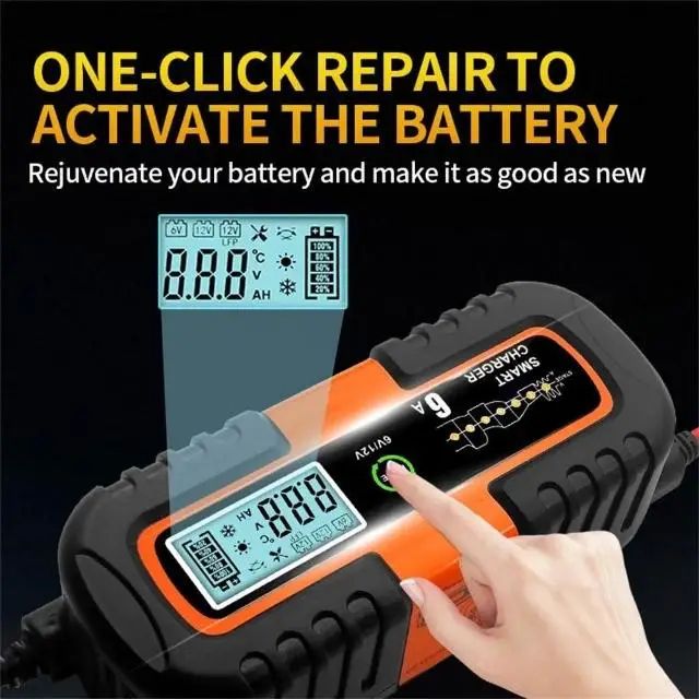 Зарядний пристрій 6А Battery Charger 6-12V - фото фото фото 3