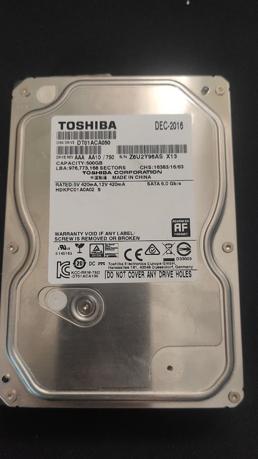 HDD ХДД TOSHIBA DT01ACA050 - фото фото фото 0