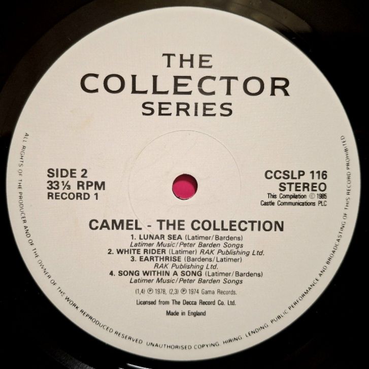 Camel - The Collection - 1974-84.   (2LP). 12. Vinyl. Пластинки. UK. - фото фото фото 4