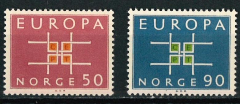 Норвегия Европа СЕПТ 1963 - фото фото фото 0