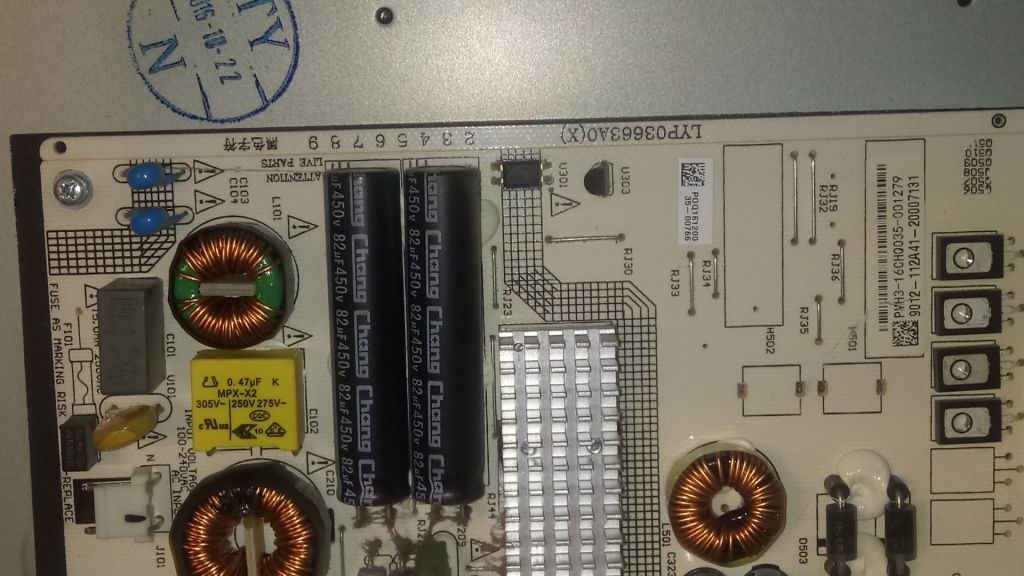 ПЛАТА БЛОК ПИТАНИЯ K-PL-L03  С TV TOSHIBA 43U7750EV  РАЗБОРКА - фото фото фото 5