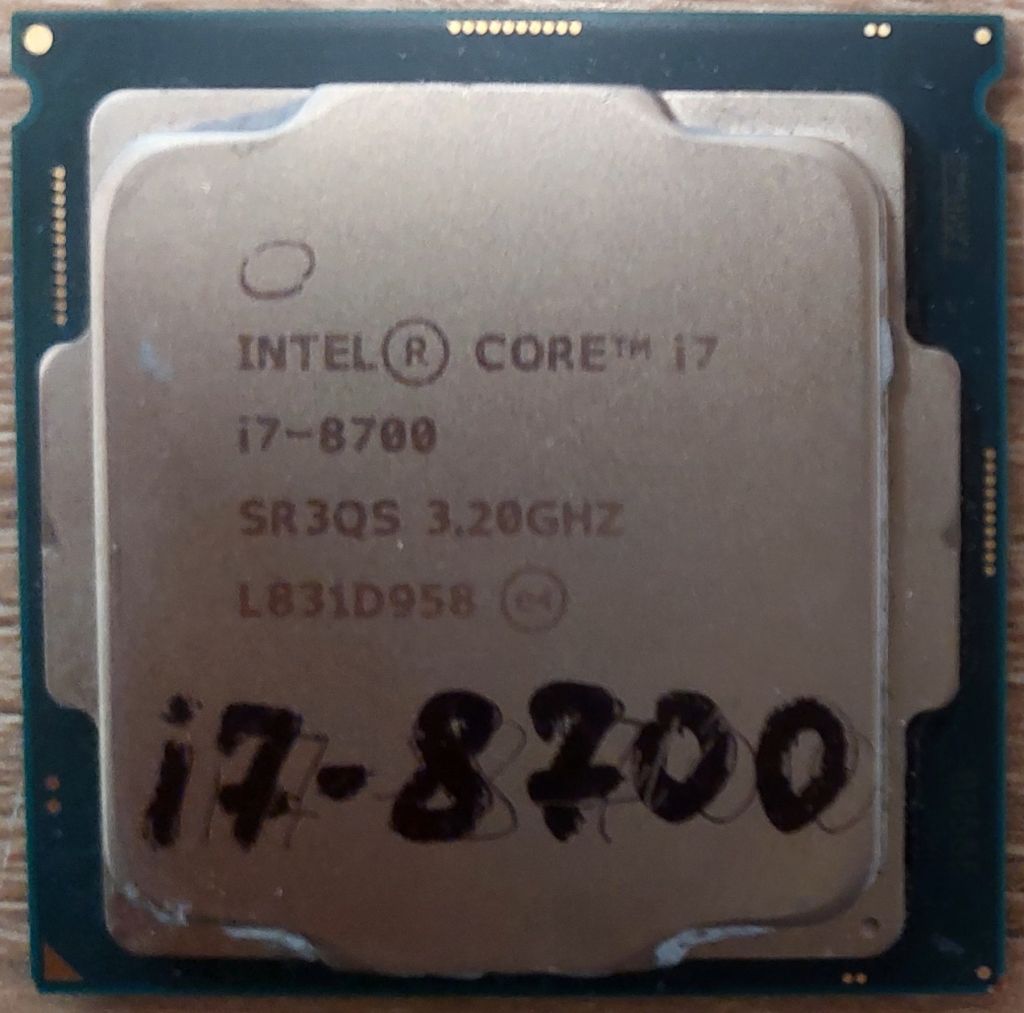 Процесор Intel Core i7-8700 3.20GHz/12MB/8GT/s    (SR3QS) s1151  б/в - фото фото фото 0