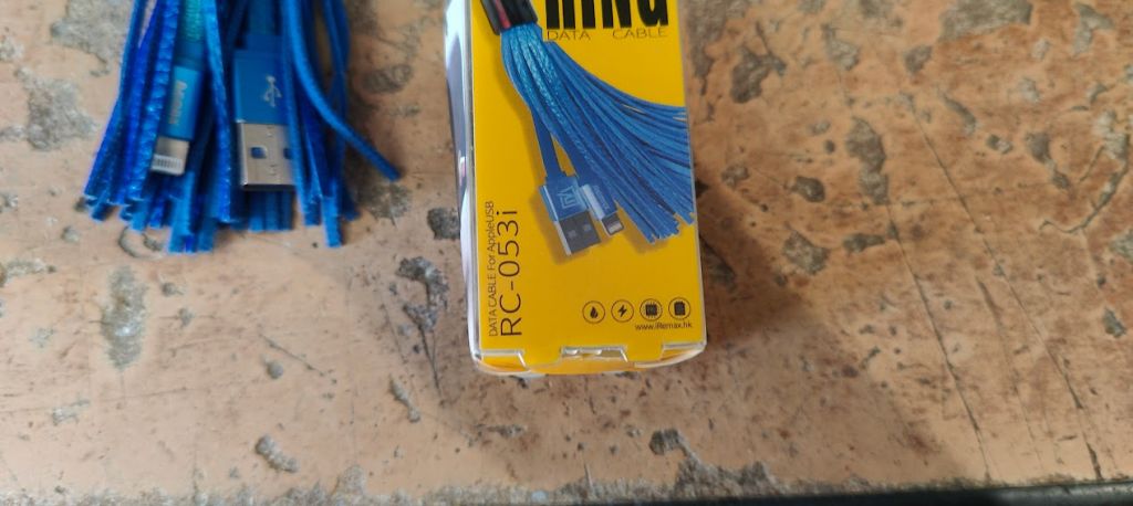 Data кабель USB - Lightning Remax Tassels Ring RC-053I 0.2 m Blue № 23040701 - фото фото фото 2