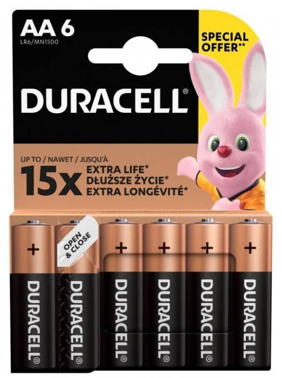Батарейка Duracell LR6 AA 1шт (BAT005) - фото фото фото 0