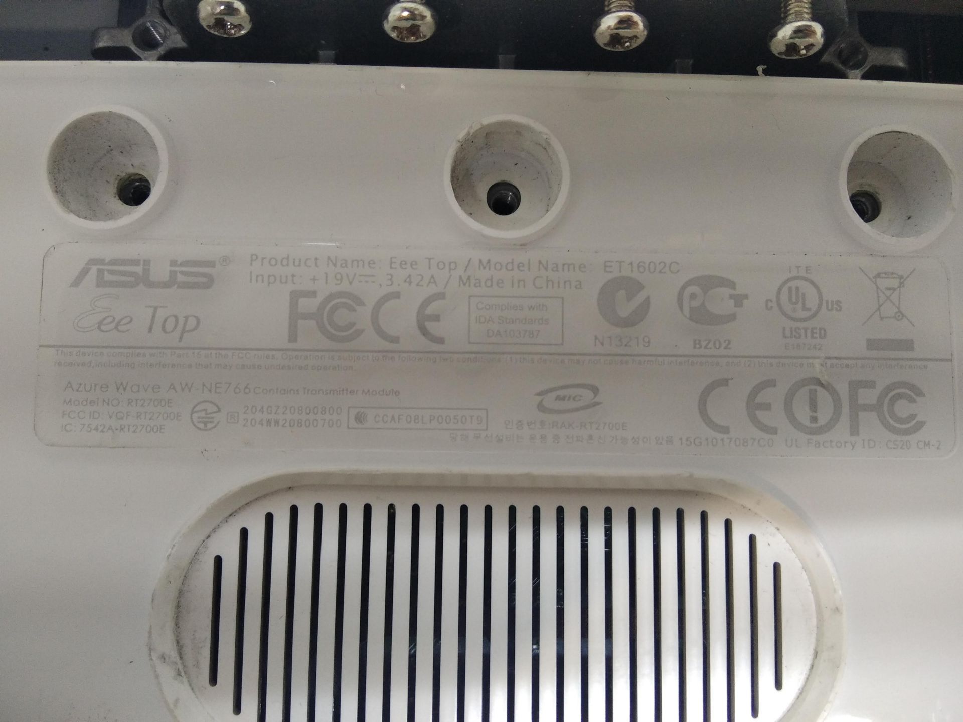 Б/У Моноблок на Asus ET1602C код Мон4 - фото фото фото 4