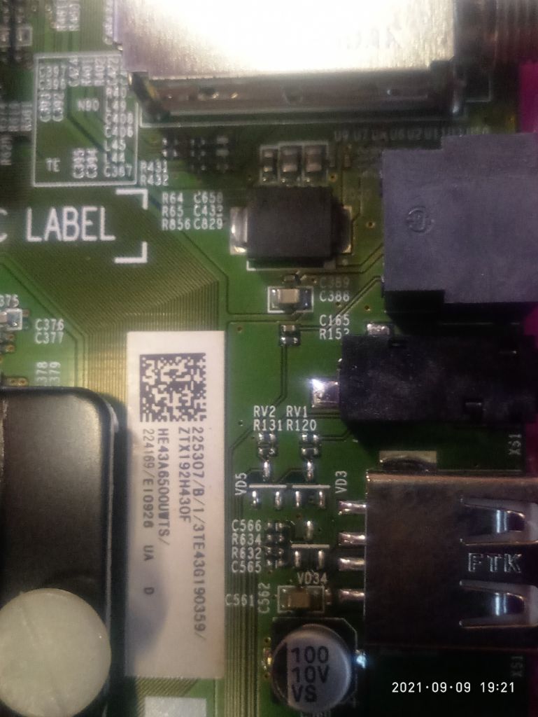 BOARD RSAG7.820.7970 /ROH  Hisense H43A6500 - фото фото фото 2