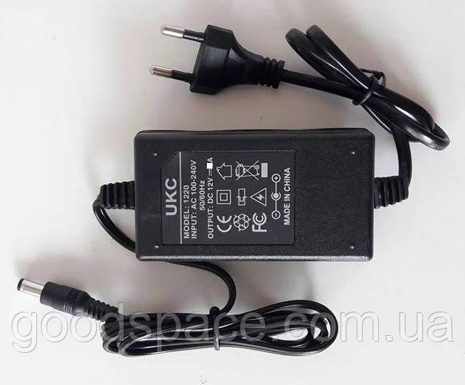 Адаптер Блок живлення Заряджання 12 V  1 A з мережевим BIG - фото фото фото 4