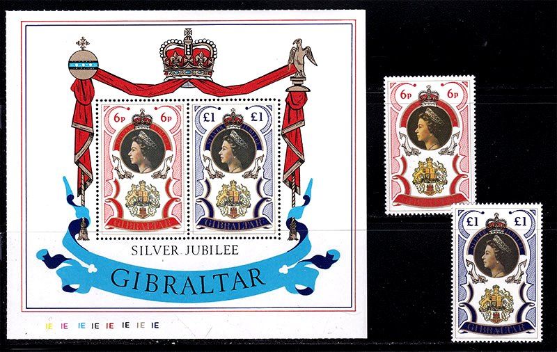 Гибралтар  1977  г MNH - блок + марки - фото фото фото 0