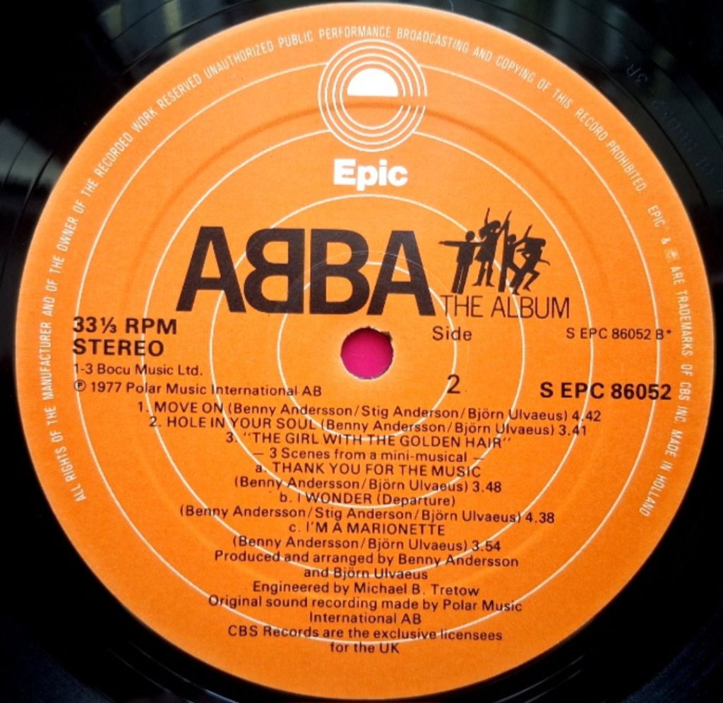 ABBA - The Album - 1977.  (LP). 12. Vinyl. Пластинка. England. - фото фото фото 4