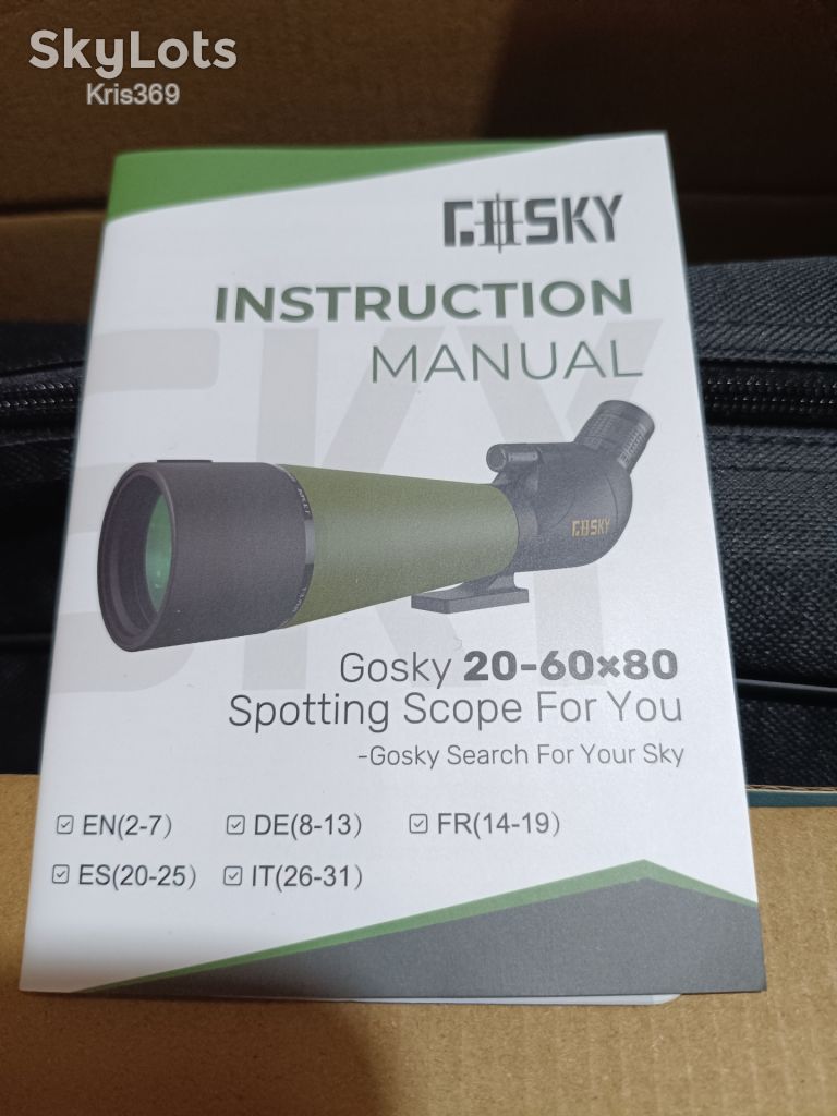 Подзорна труба Gosky 20-60x80 Spotting Scope - фото фото фото 1