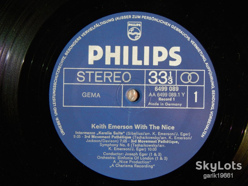 Keith Emerson With The Nice (Philips ‎– 6610 011, Germany) EX+/EX/EX - фото фото фото 3