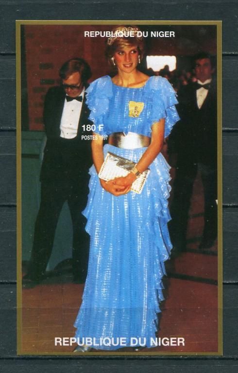 Нигер Niger 1997 Deluxe Diana, Princess of Wales  Imperf MNH - фото фото фото 0