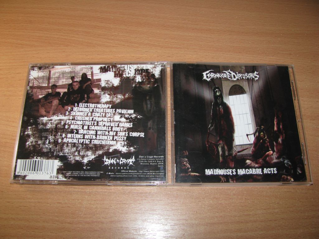 CARNIVORE DIPROSOPUS - Madhouse's Macabre Acts  (2006 Dan's Crypt  1st press) - фото фото фото 0