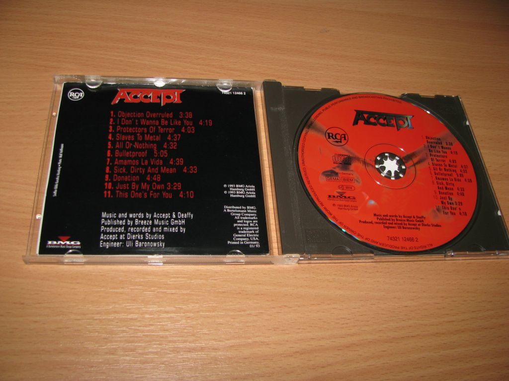 ACCEPT - Objection Overruled    (1st press,Germany) - фото фото фото 1