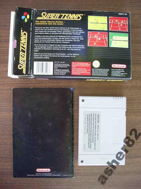 Игра на Super Nintendo SNES "Super Tennis"      (PAL) - фото фото фото 1