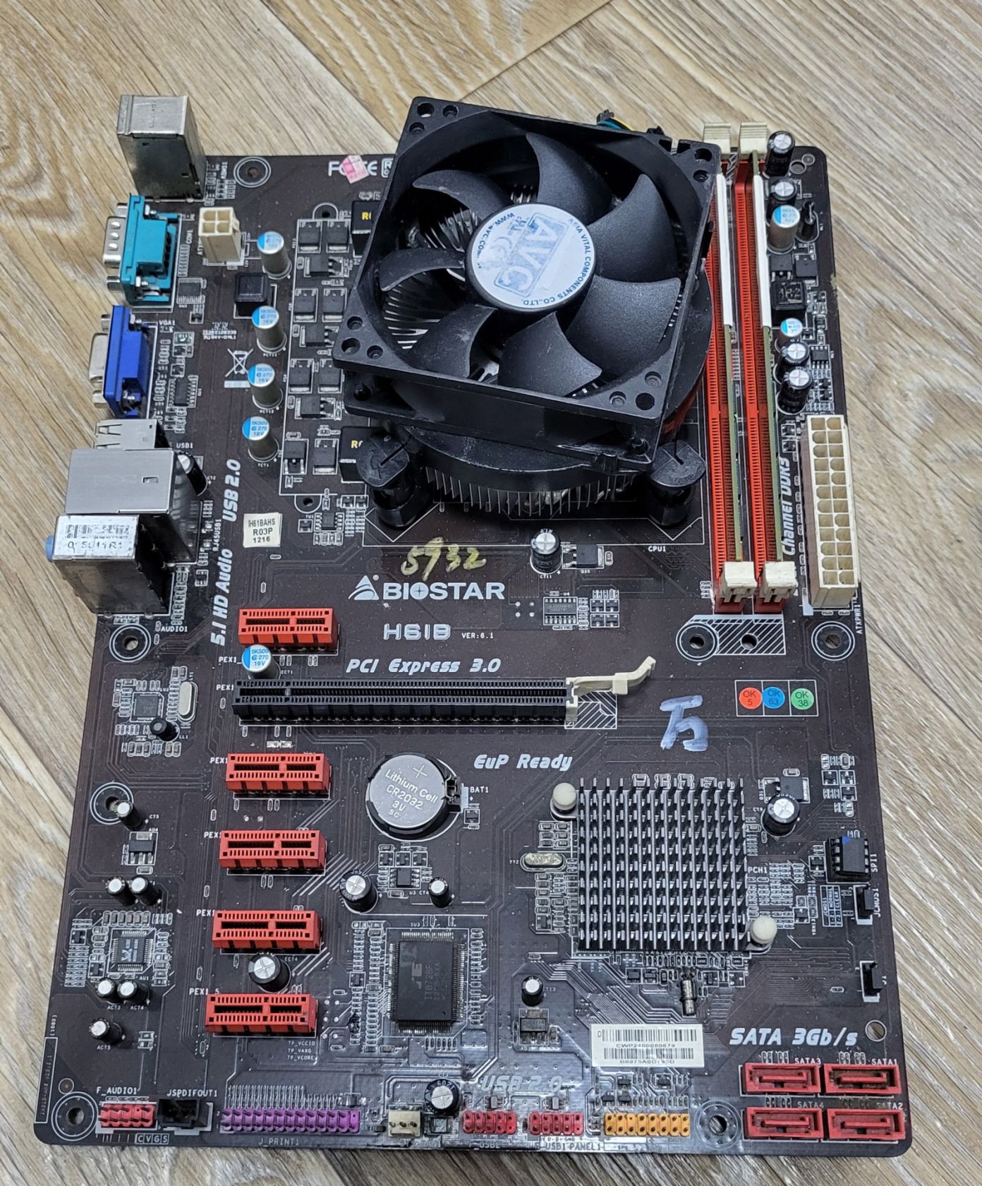 Комплект i5 2500+biostar H61b+8gb ddr3+куллер Socket 1155 - фото фото фото 0