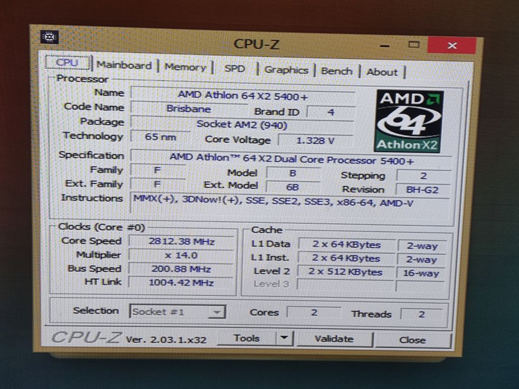 Процесор AMD Athlon 64 X2 5400+  Socket AM2 робочий - фото фото фото 2