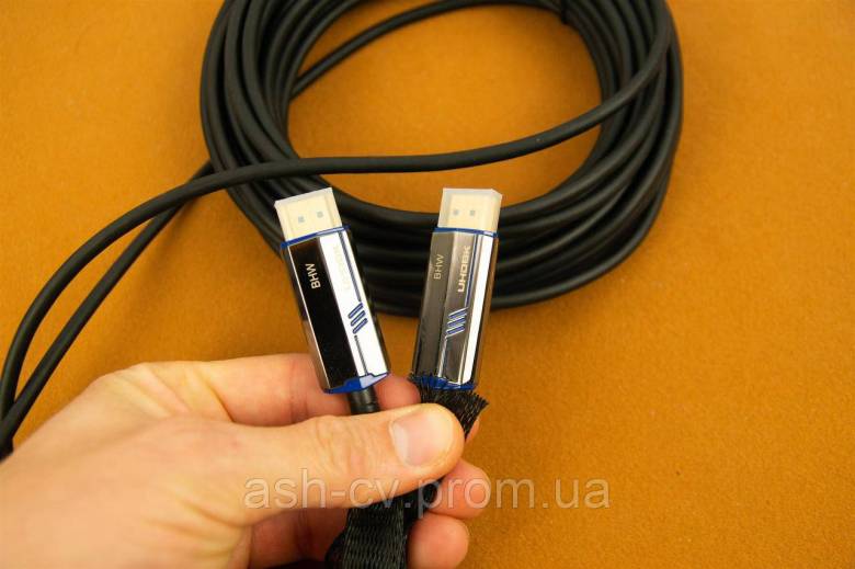 Кабель, HDMI, оптичний, 8K, Fiber Optical Cable, Premium, 10 метрів - фото фото фото 7