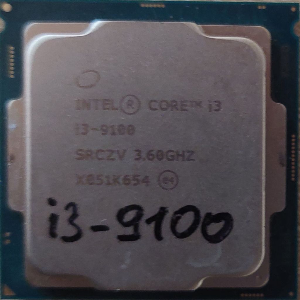 Процесор Intel Core i3-9100 3.60GHz s1151 б/в - фото фото фото 0