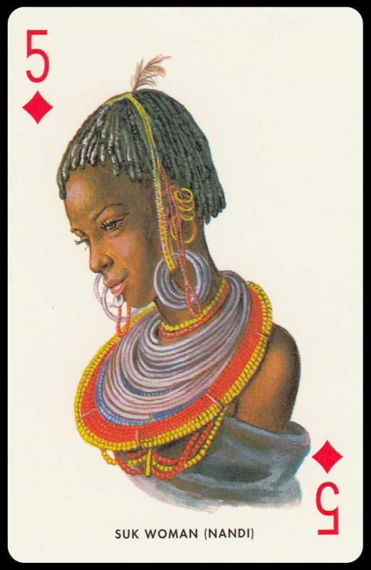 Игральные карты Tribu Africane, 1970 г. - фото фото фото 4