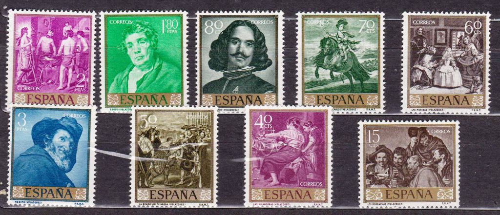 Искусство .  Испания 1959 г  MNH -  живопись - Веласкес - фото фото фото 0