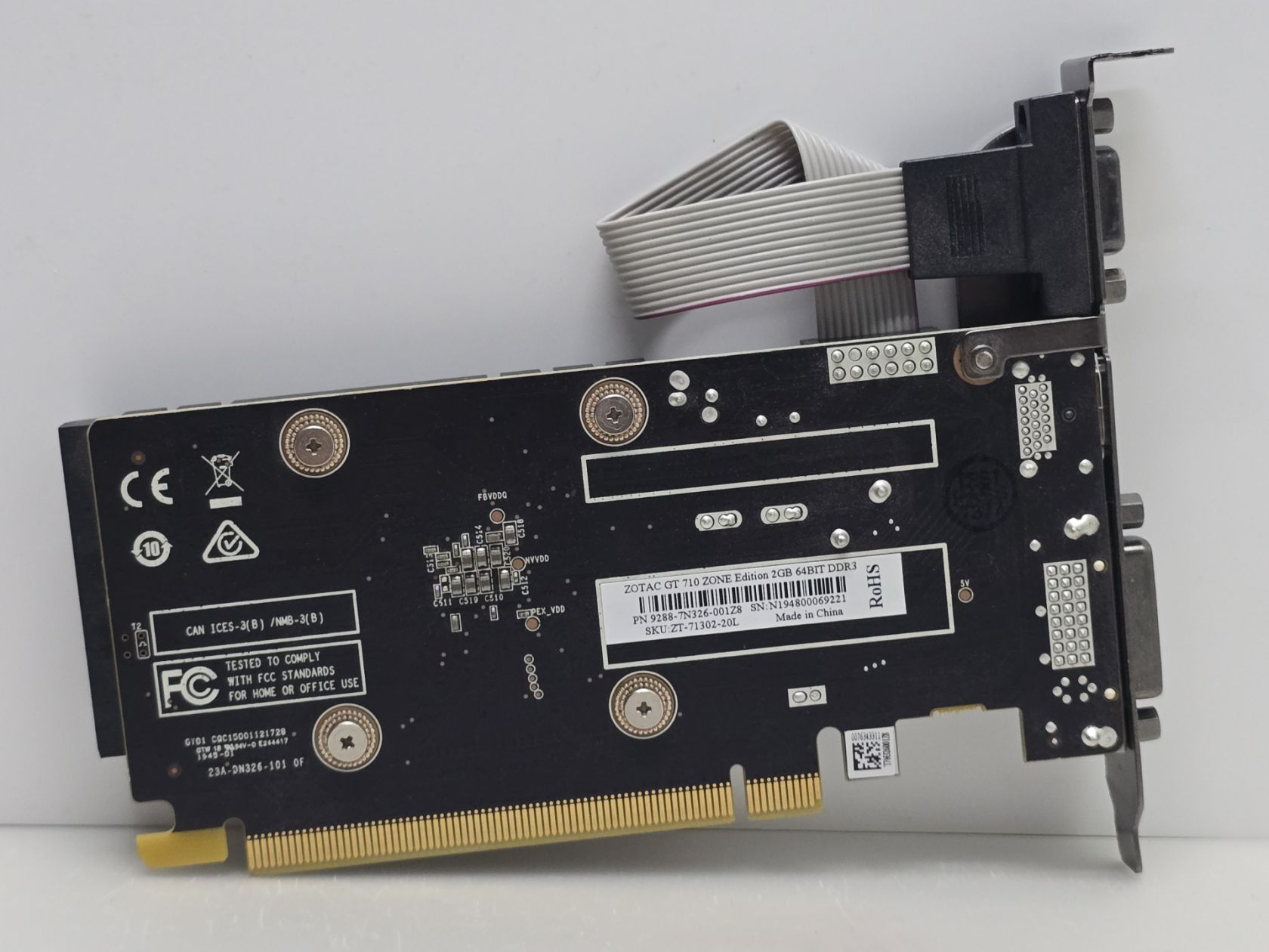 Відеокарта Zotac GeForce GT 710 2GB  (2Gb,GDDR3,64 Bit,HDMI,PCI-Ex,Б/У) - фото фото фото 2