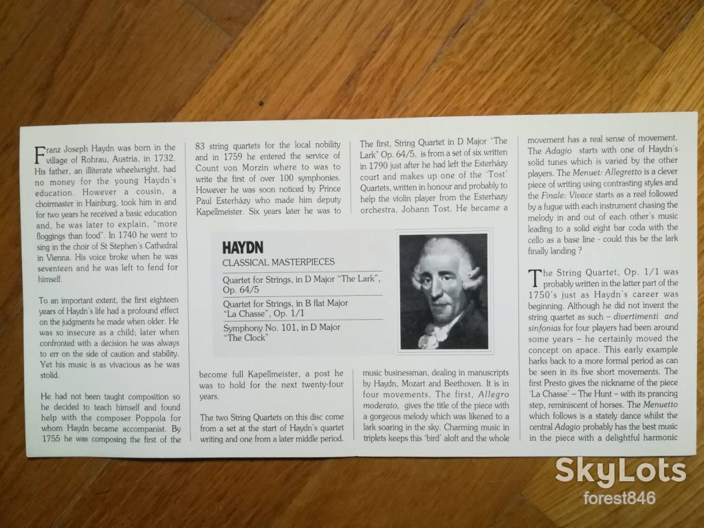 Joseph Haydn-Classical masterpieces 57-Holland-состояние: 4 - фото фото фото 4