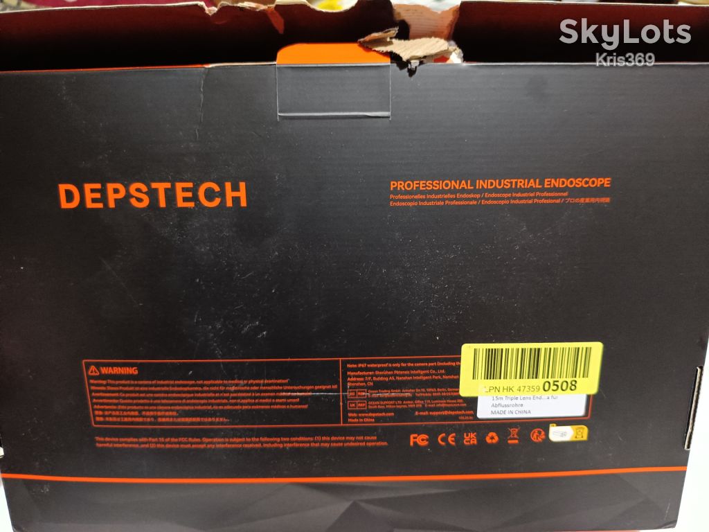Промисловий ендоскоп Depstech DS520— інспекційна камера з екраном - фото фото фото 2