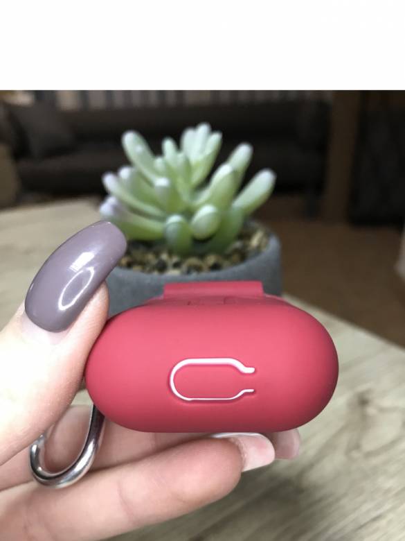 Чехол для Apple AirPods 1,2 Красный Silicone Case силиконовый - фото фото фото 3