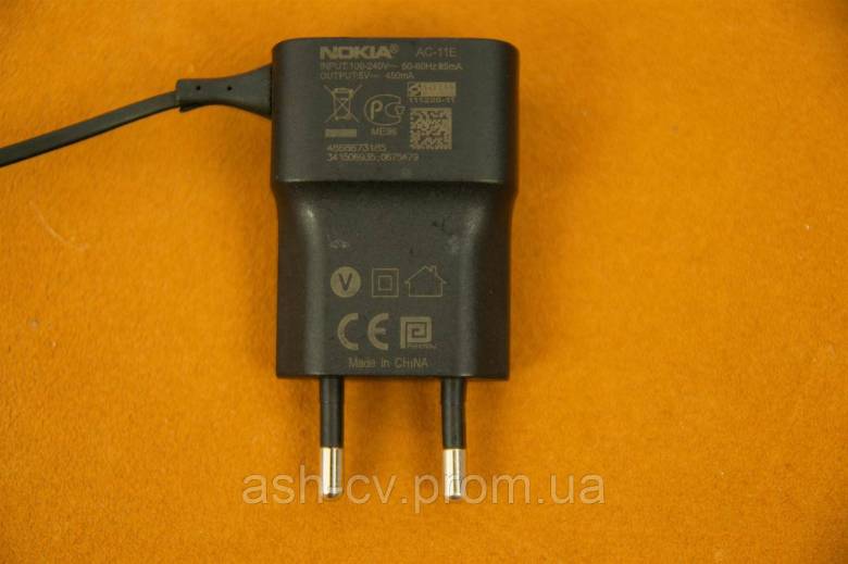 Зарядний пристрій Nokia, AC-11E, тонкий штекер - фото фото фото 1