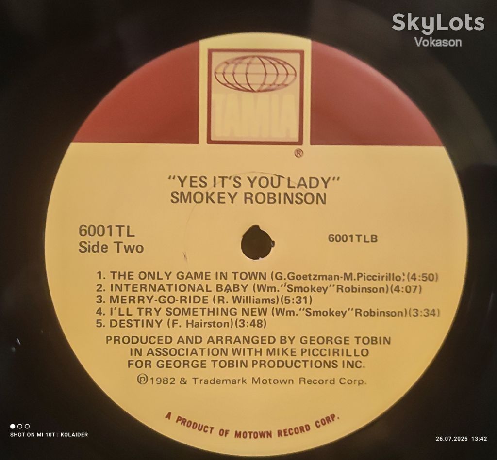 Smokey Robinson - Yes It's You Lady  NM/NM - фото фото фото 4