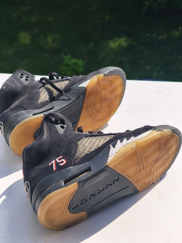 * Paris Saint-Germain x Air Jordan 5 Retro Black * Кросівки кроссовки - фото фото фото 2