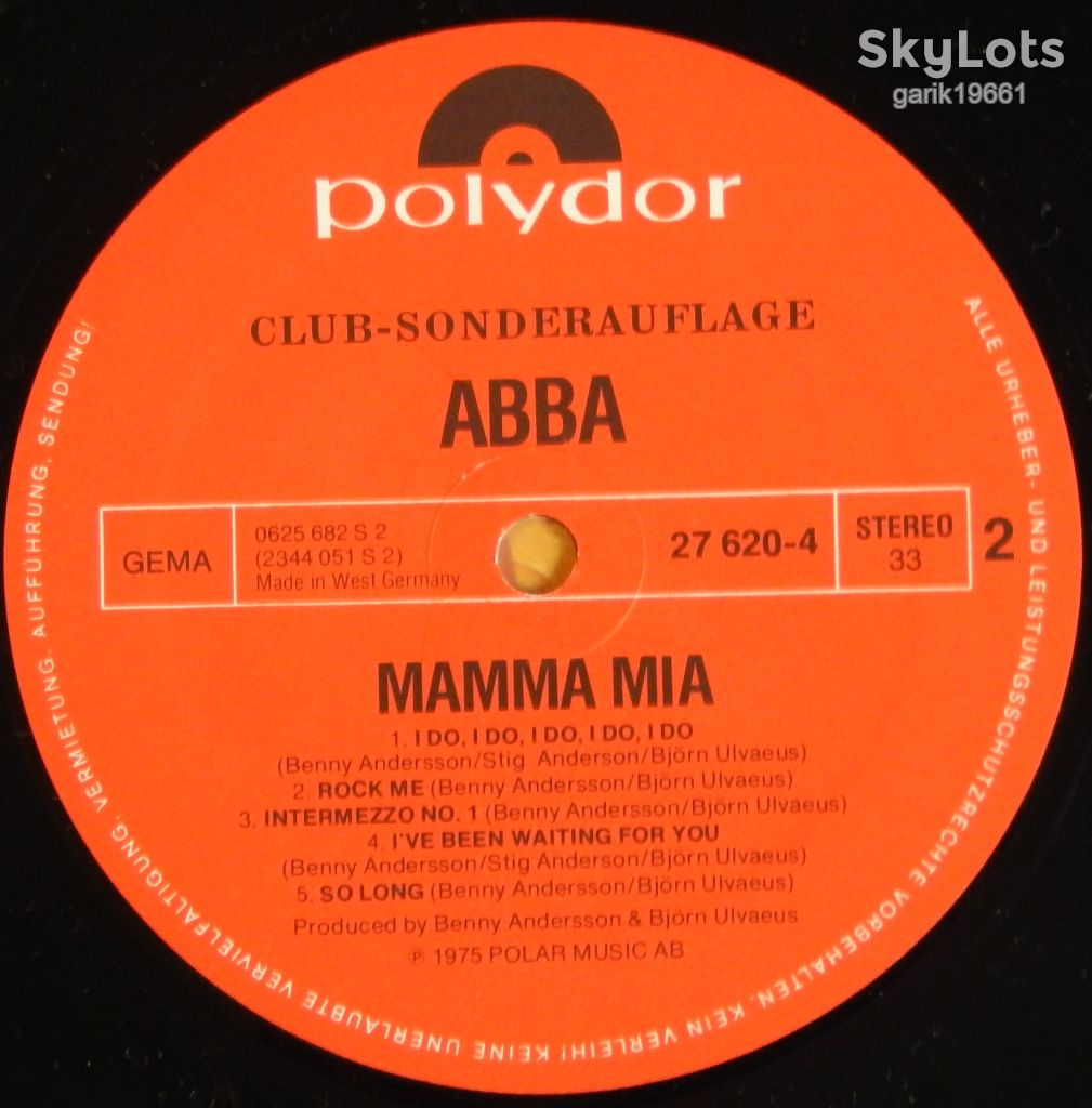 ABBA – Mamma Mia  (Polydor – 27 620-4, Germany) NM-/EX+ - фото фото фото 3