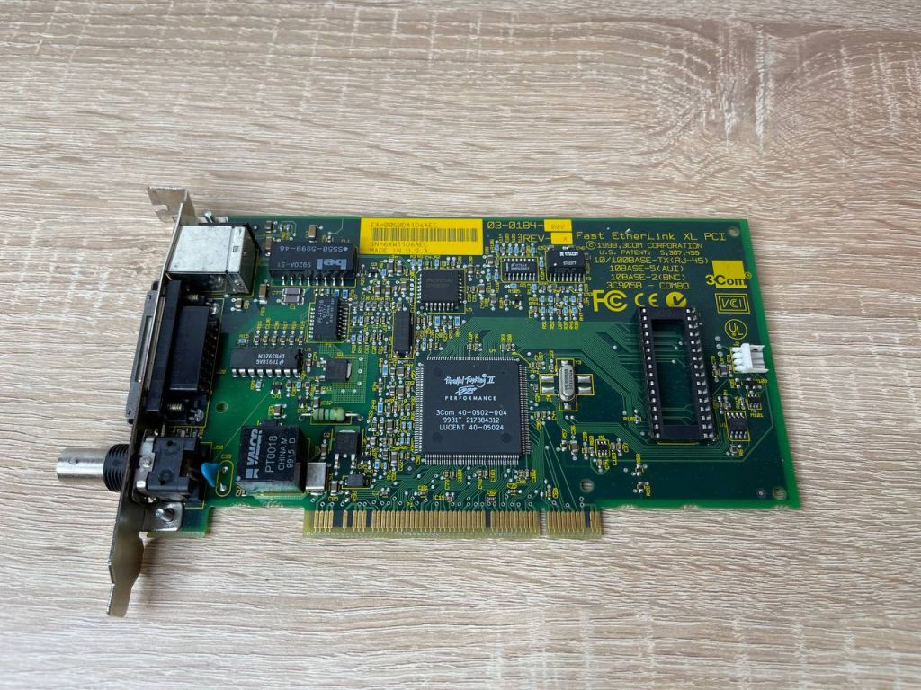 Вінтажна 1998 3COM 3C905B-TX Fast Etherlink XL PCI 10/100 BASE-TX - фото фото фото 0
